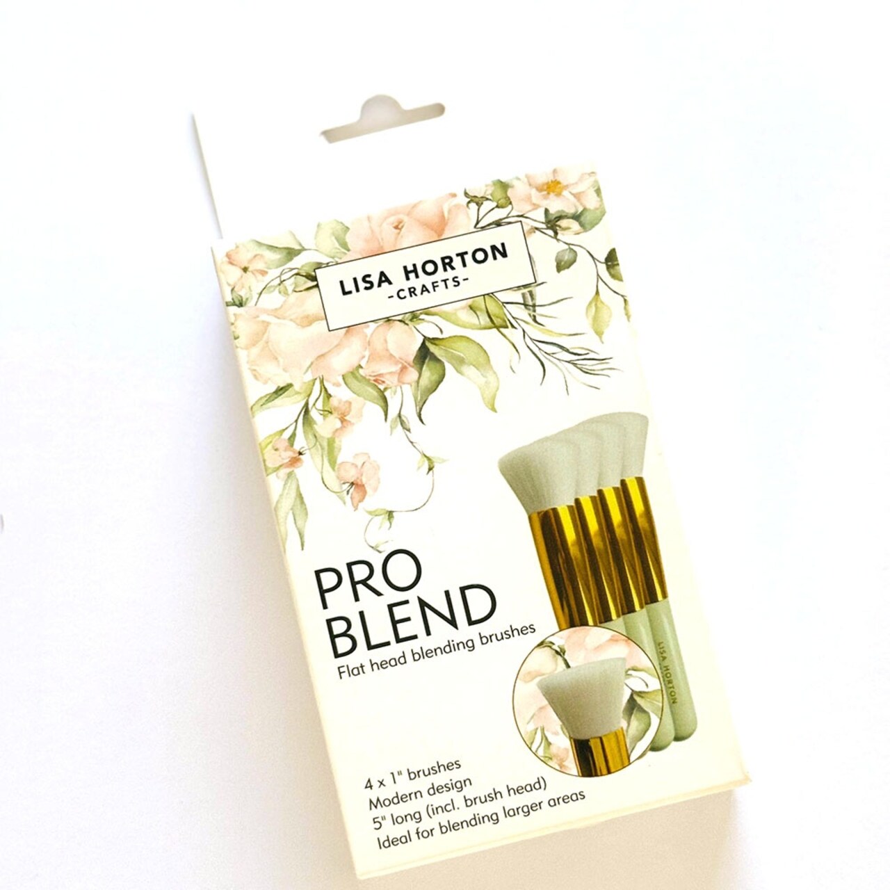 Lisa Horton Crafts Pro Blend Blending Brushes 1" 4/Pkg-Flat Head
